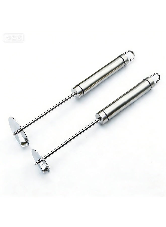2pcs Fruit Core Remover Small Stainless Steel Metal Pitter Manual Apple Pear Corer Kitchen Tool for Fruit Preparation - Image 1